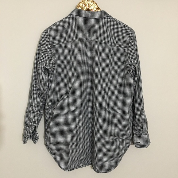 Madewell oversized gingham button down top xs - Picture 5 of 8